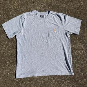 Carhartt Men's Relaxed Fit Heavyweight Pocket T-Shirt Heather Gray Size L